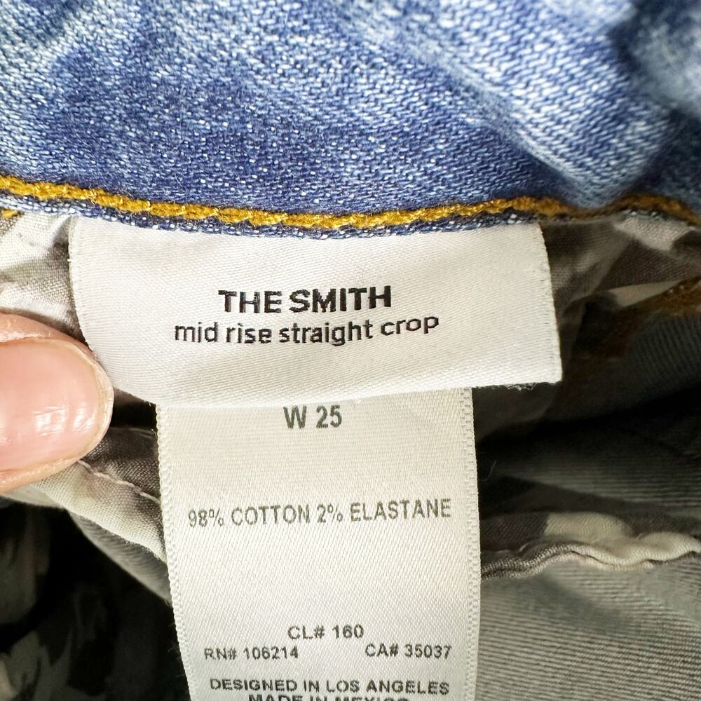 Joe's Jeans Women's Smith Midrise Straight Crop Ankle Jean sz 25 - Picture 6 of 9